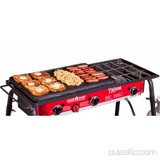 Camp Chef Pre Seasoned Cast Iron Reversible Griddle and Grill Combo 550382324